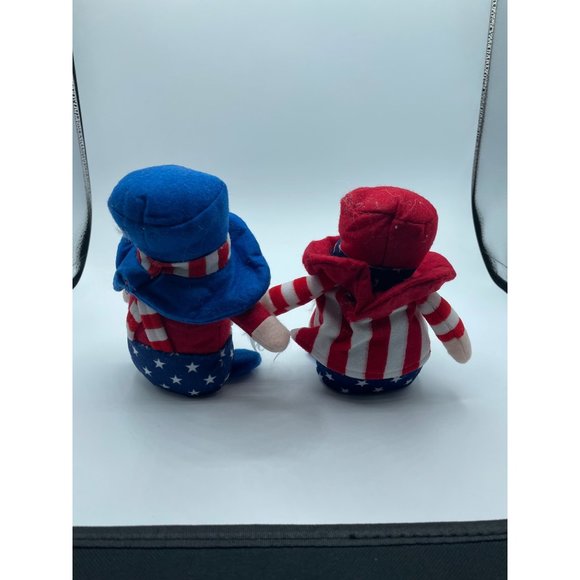 Patriotic Veterans Day Tomte Gnome Decorations Handmade Stars Plush Doll - Picture 4 of 5